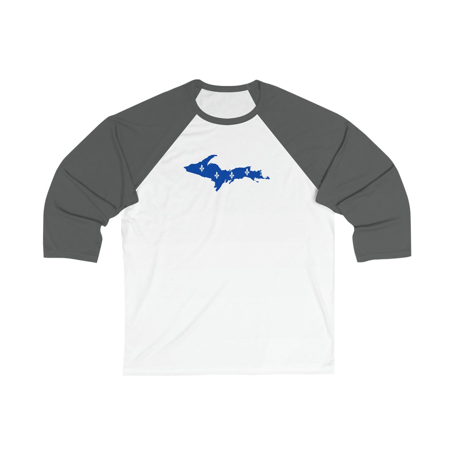 Michigan Upper Peninsula T-Shirt (w/ UP Quebec Flag)  | 3/4 Sleeve Baseball