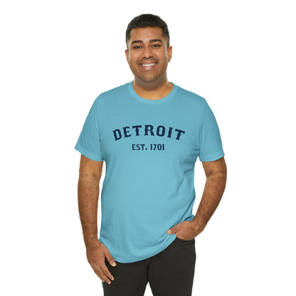 'Detroit EST. 1701' T-Shirt (Ballpark Font) | Unisex Standard