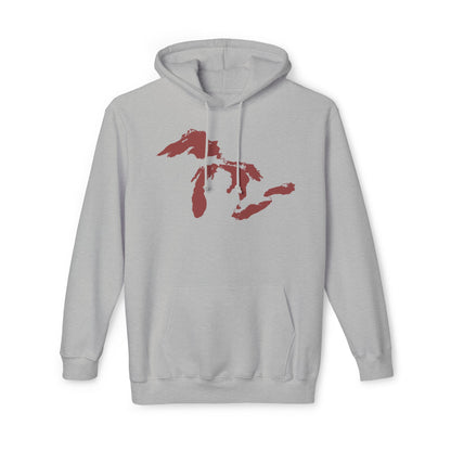 Great Lakes Ultrapremium Hoodie | Made in USA - Ore Dock Red