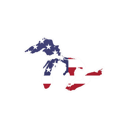 Great Lakes Kiss-Cut Windshield Decal (Patriotic Edition)