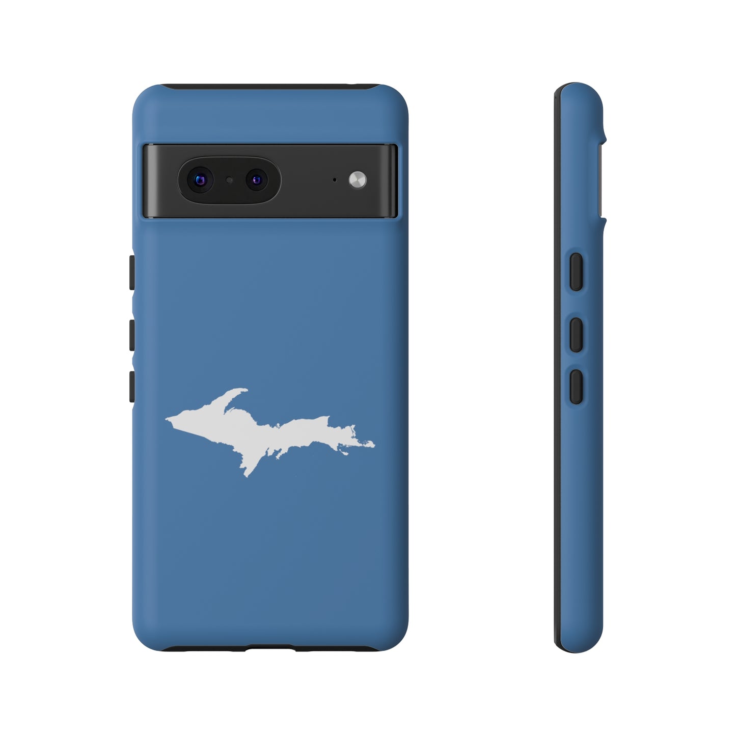 Michigan Upper Peninsula Tough Phone Case (Lake Superior Blue w/ UP Outline) | Samsung & Pixel Android