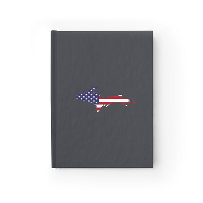 Michigan Upper Peninsula Blank Sketchbook (w/ UP USA Flag) | Iron Ore Grey