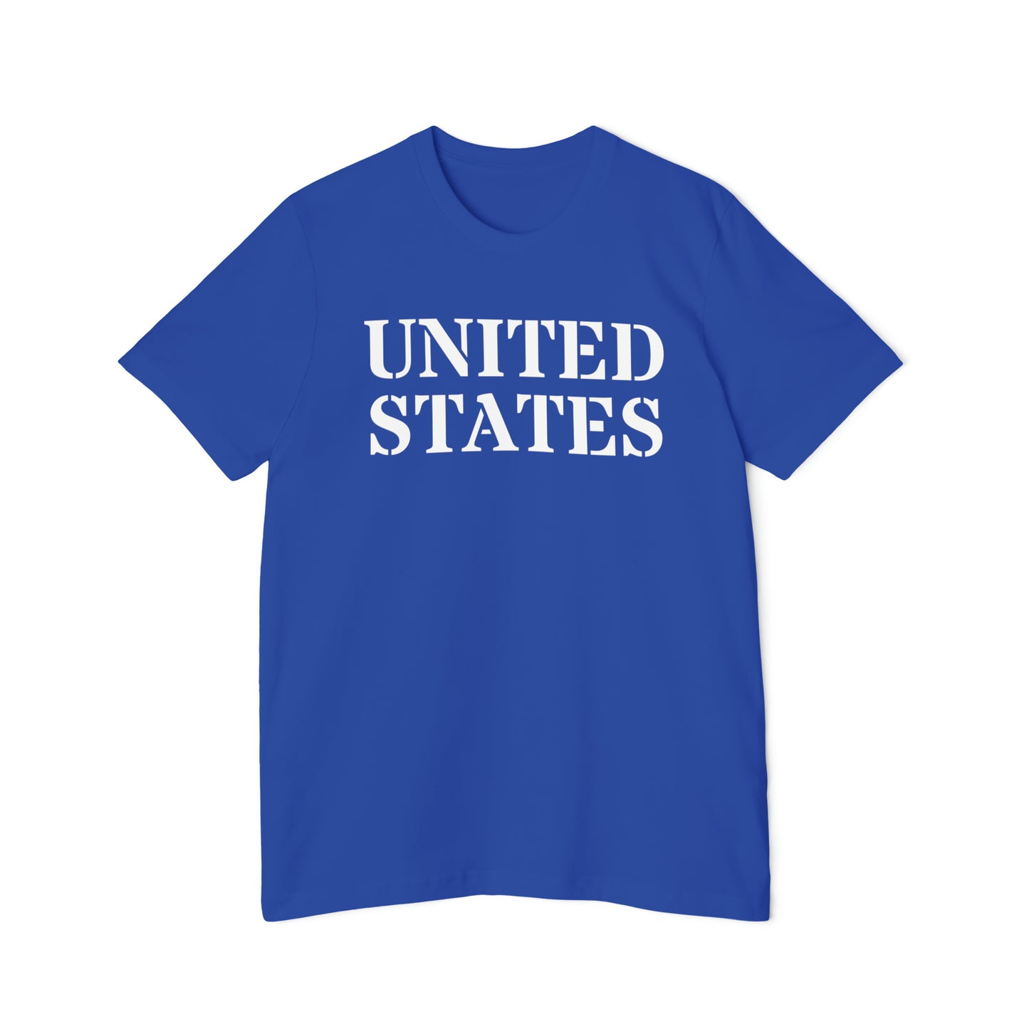 'United States' T-Shirt (Army Stencil Font) | Made in USA