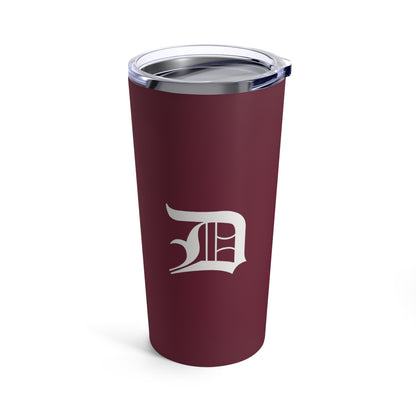 Detroit 'Old English D' Tumbler | Old Mission Burgundy - 20oz