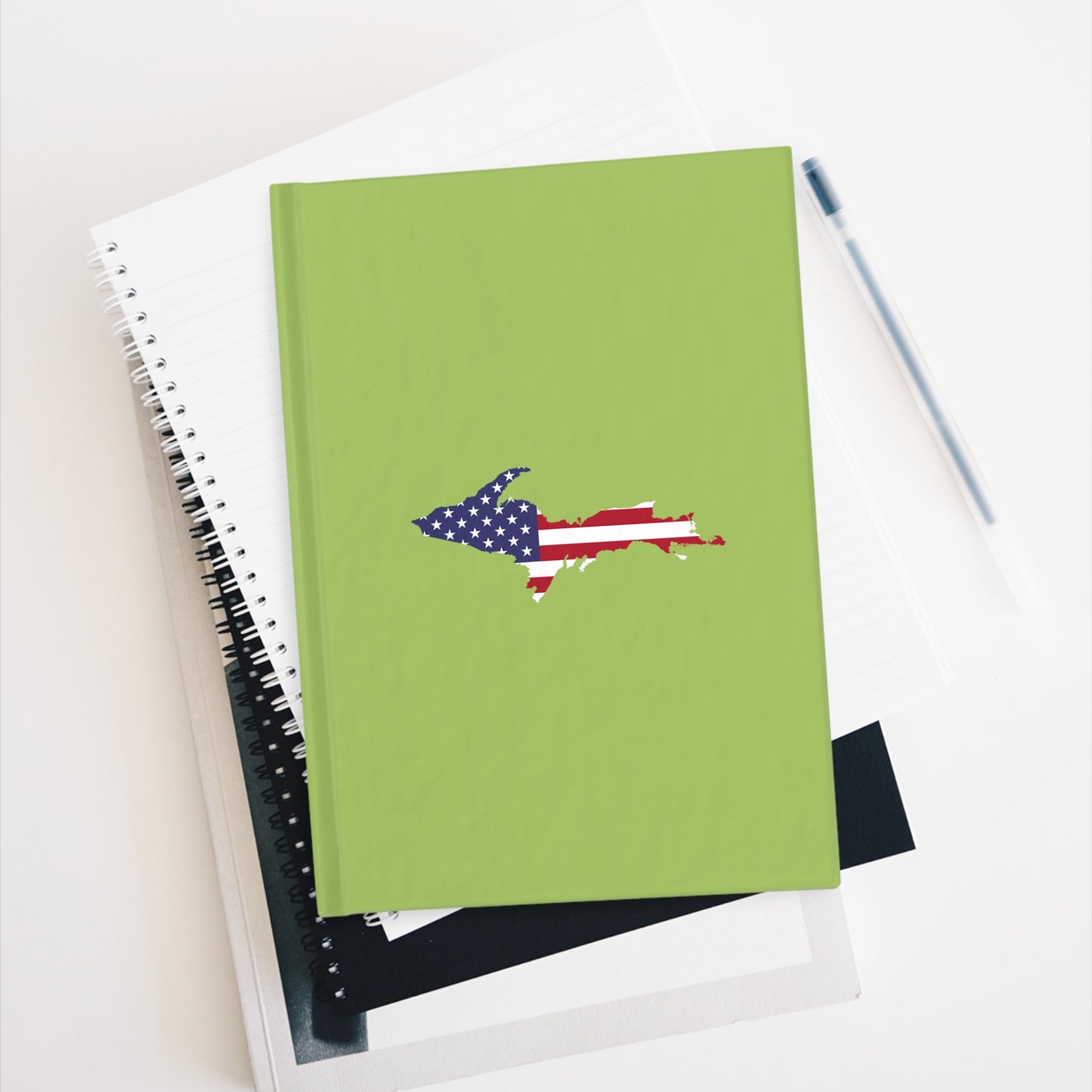 Michigan Upper Peninsula Blank Sketchbook (w/ UP USA Flag) | Gooseberry Green