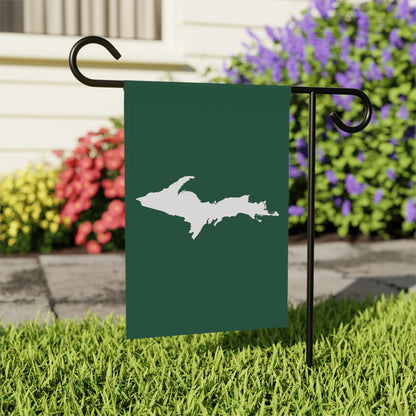 Michigan Upper Peninsula Home & Garden Flag (w/ UP Outline) | Superior Green