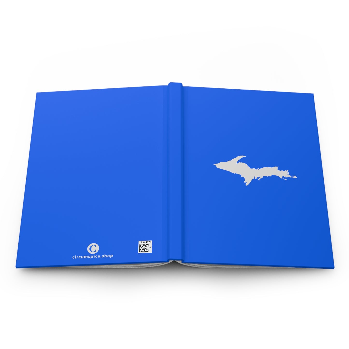 Michigan Upper Peninsula Hardcover Journal (Motor Town Blue w/ UP Outline) | Ruled - 150pgs