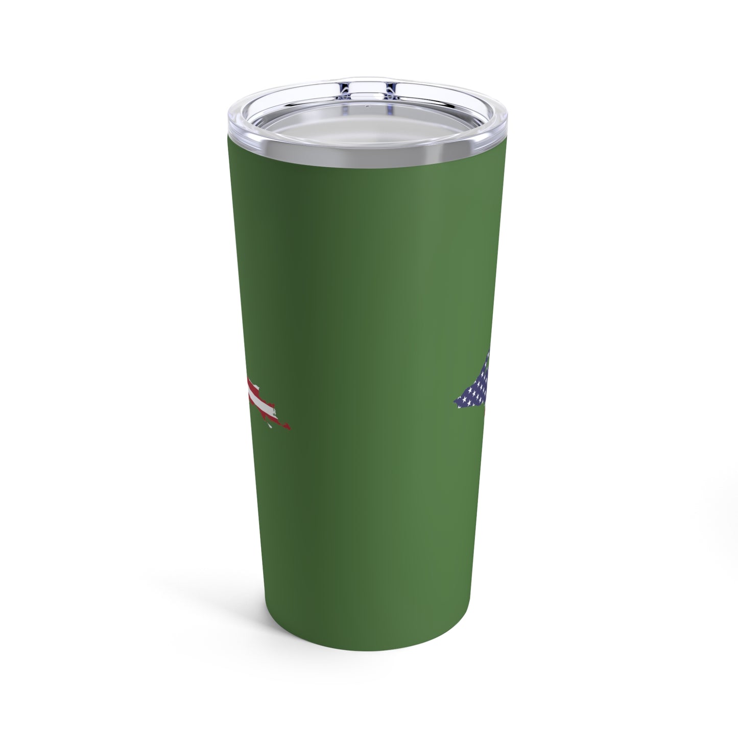 Michigan Upper Peninsula Tumbler (w/ UP USA Flag) | Pine Green - 20oz