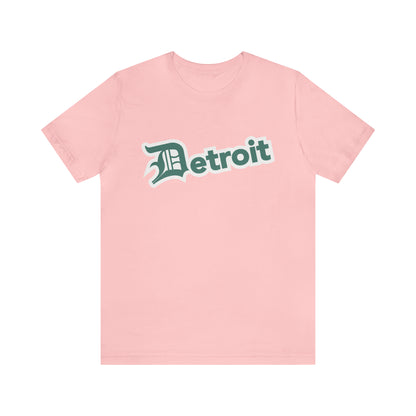 'Detroit' T-Shirt (Copper Green w/ Old English 'D') | Unisex Standard