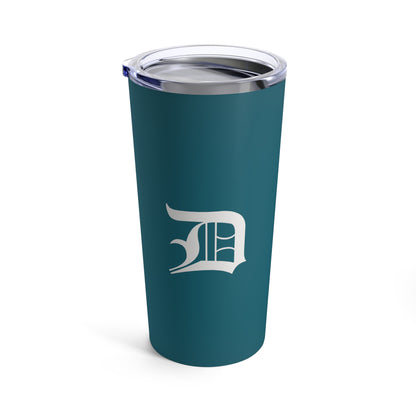 Detroit 'Old English D' Tumbler | Auburn Hills Teal - 20oz