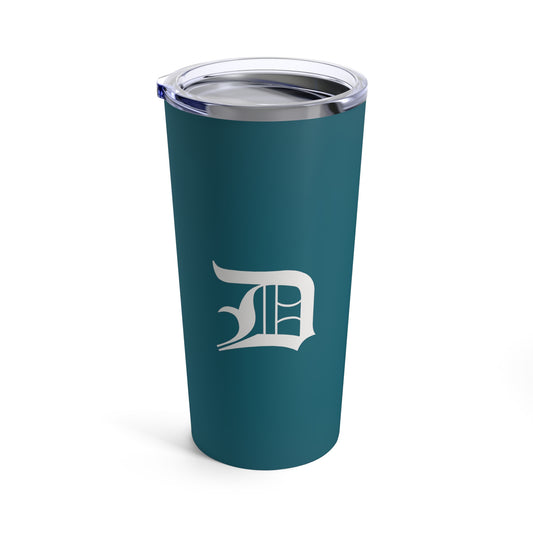 Detroit 'Old English D' Tumbler | Auburn Hills Teal - 20oz