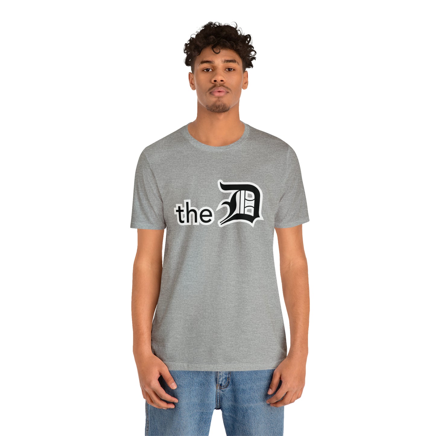 Detroit 'the D' T-Shirt (Black) | Unisex Standard