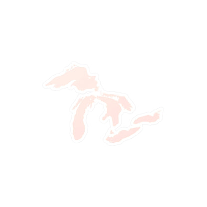 Great Lakes Kiss-Cut Windshield Decal | Champagne Pink