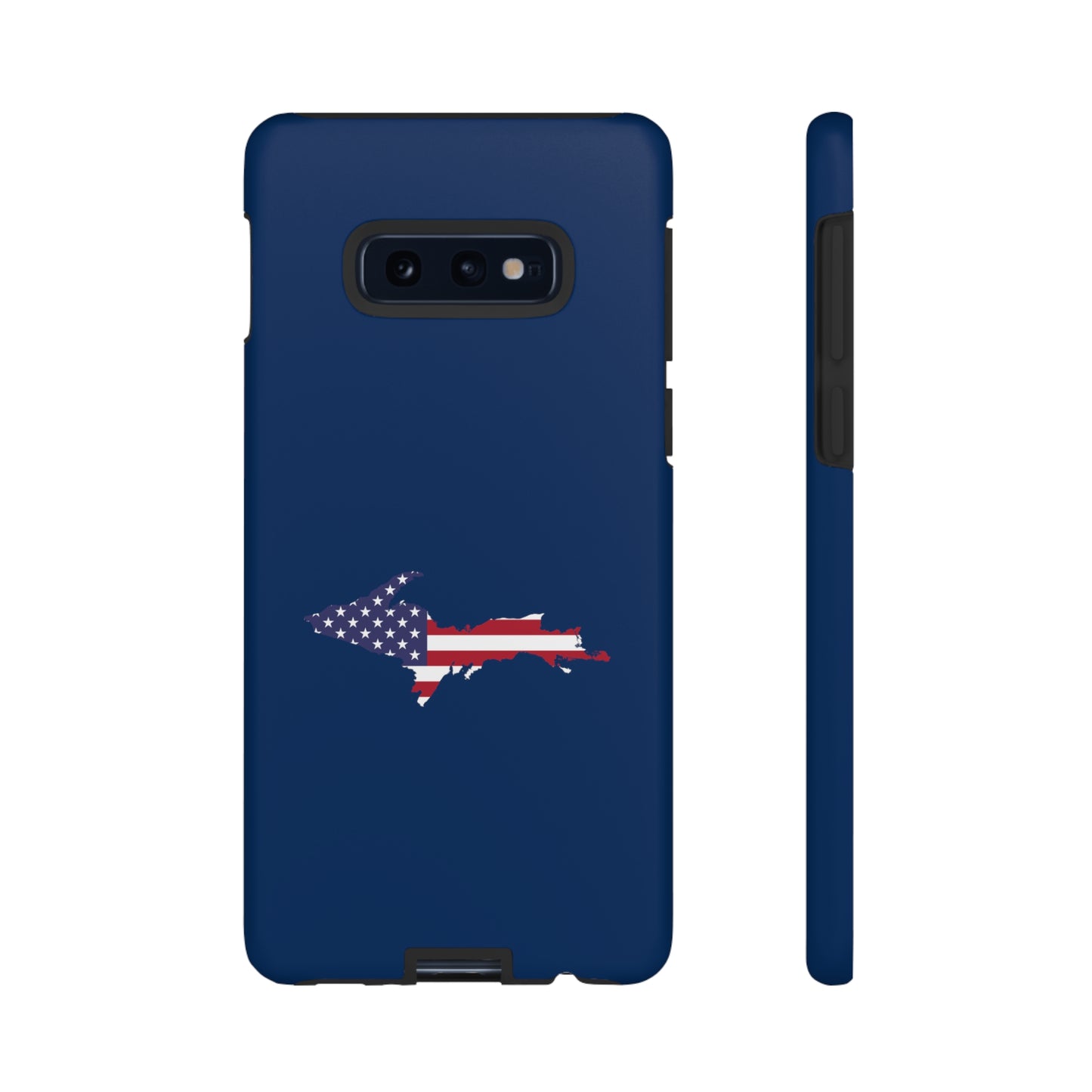 Michigan Upper Peninsula Tough Phone Case (Old Glory Blue w/ UP USA Flag Outline) | Samsung & Pixel Android