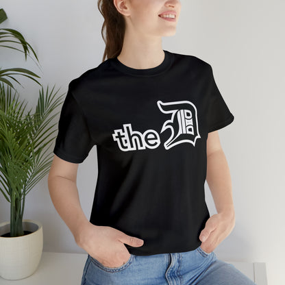 Detroit 'the D' T-Shirt (Black) | Unisex Standard