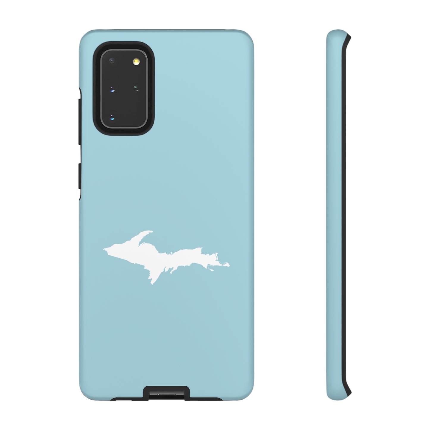 Michigan Upper Peninsula Tough Phone Case ('58 Caddie Blue w/ UP Outline) | Samsung & Pixel Android