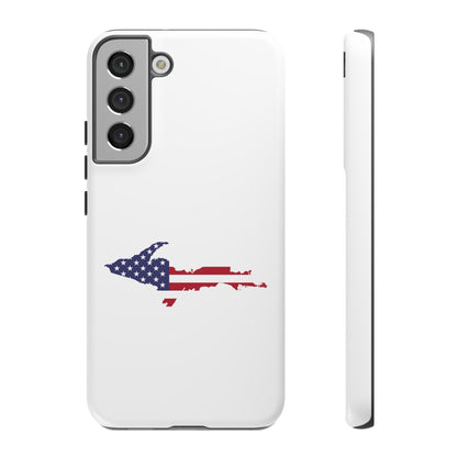 Michigan Upper Peninsula Tough Phone Case (w/ UP USA Flag Outline) | Samsung & Pixel Android