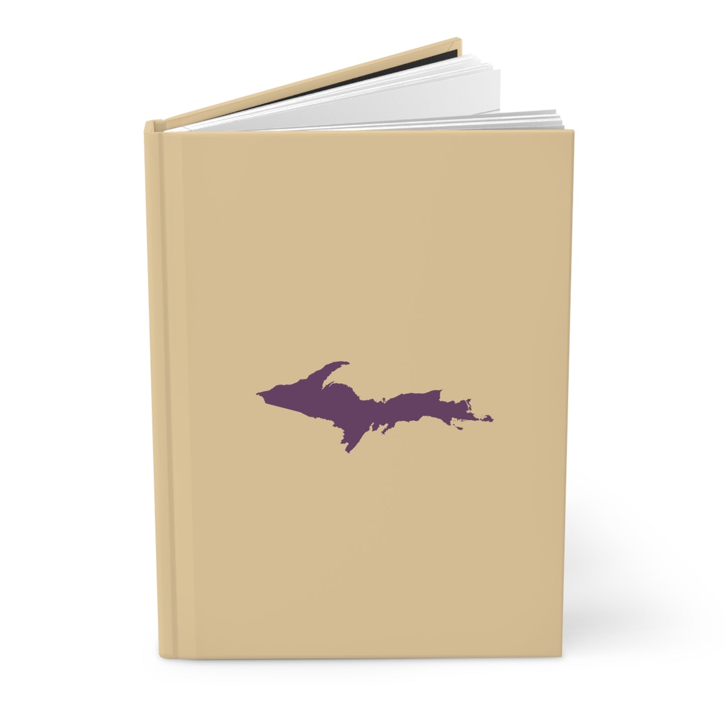 Michigan Upper Peninsula Hardcover Journal (Maple Color w/ Plum Outline) | Ruled - 150pgs