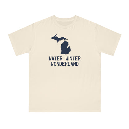 Michigan 'Water Winter Wonderland' T-Shirt | Unisex ORganic