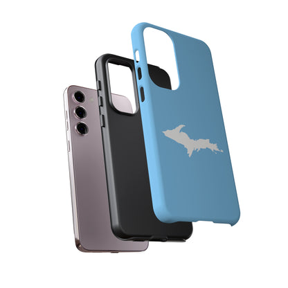 Michigan Upper Peninsula Tough Phone Case (DTW Blue w/ UP Outline) | Samsung & Pixel Android