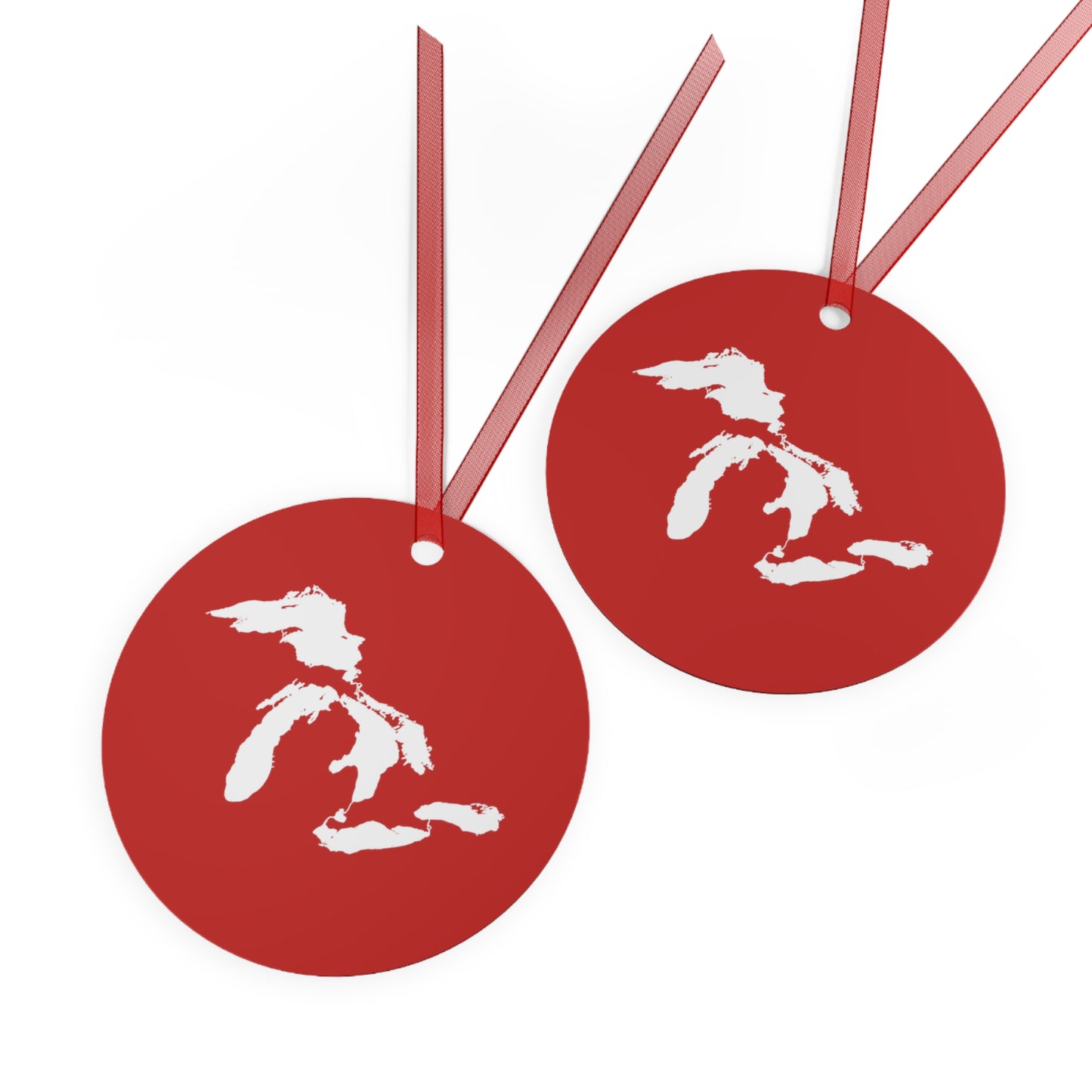 Great Lakes Christmas Ornament | Metal - Santa Red