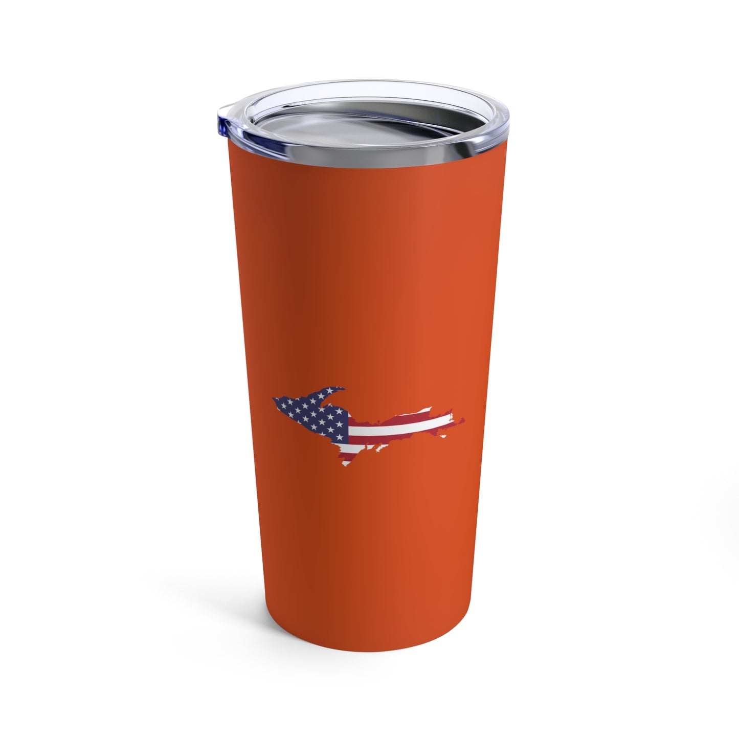 Michigan Upper Peninsula Tumbler (w/ UP USA Flag) | Maple Leaf Orange - 20oz