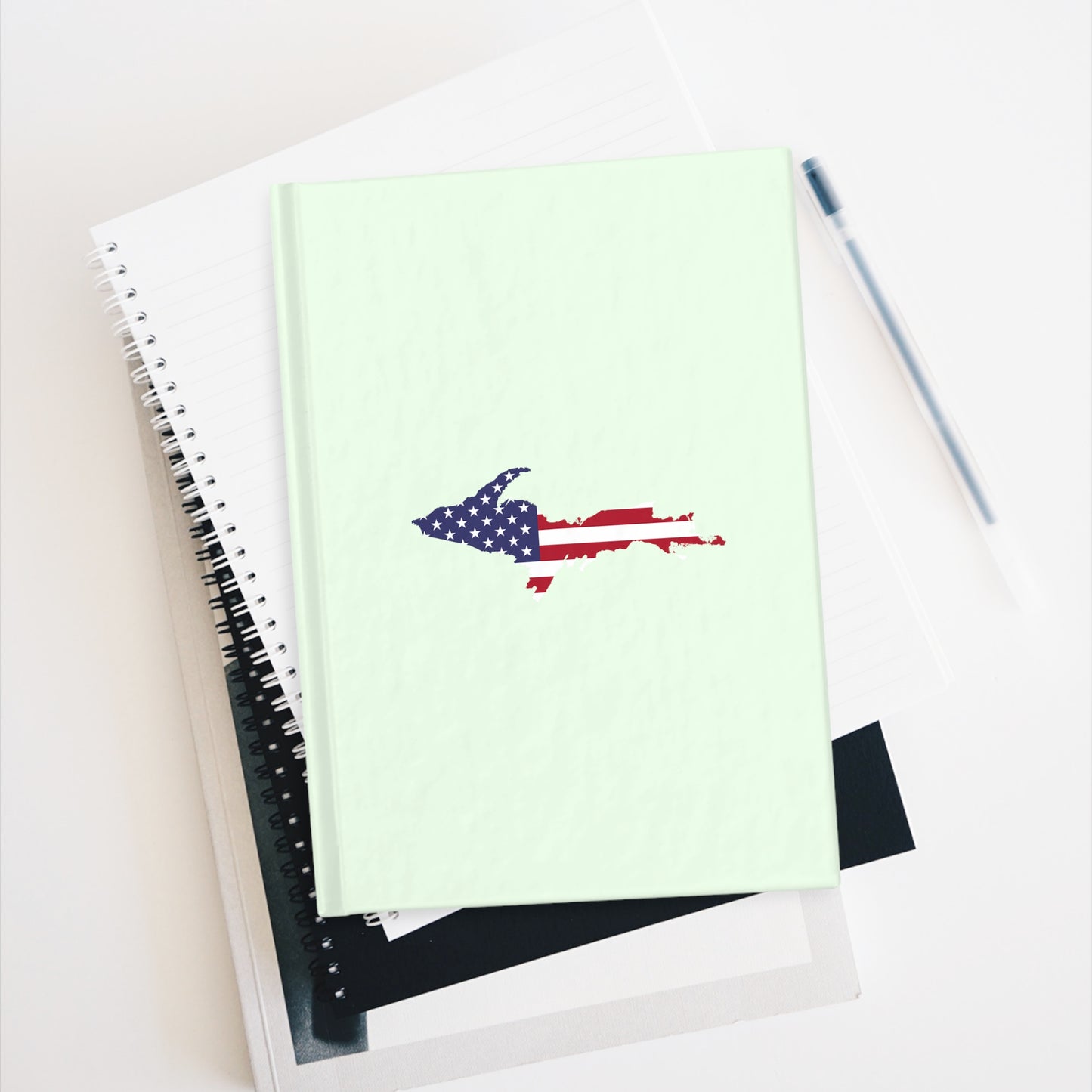 Michigan Upper Peninsula Blank Sketchbook (w/ UP USA Flag) | Dew Green