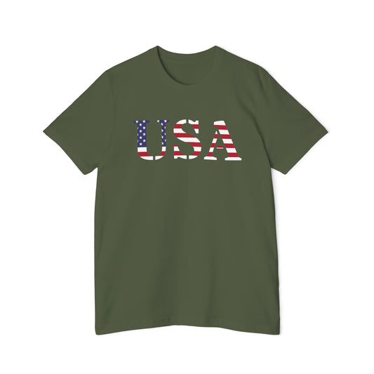 'USA' T-Shirt (Army Stencil Flag Edition) | Made in USA