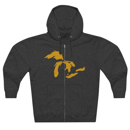 Great Lakes Hoodie (Gold) | Unisex Full Zip