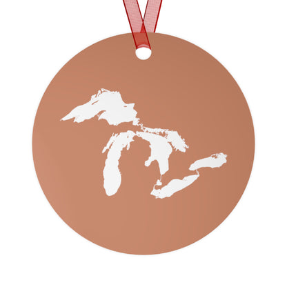 Great Lakes Christmas Ornament | Metal - Copper Color