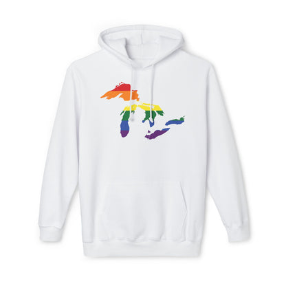 Great Lakes Ultrapremium Hoodie | Made in USA - Rainbow Pride Edition