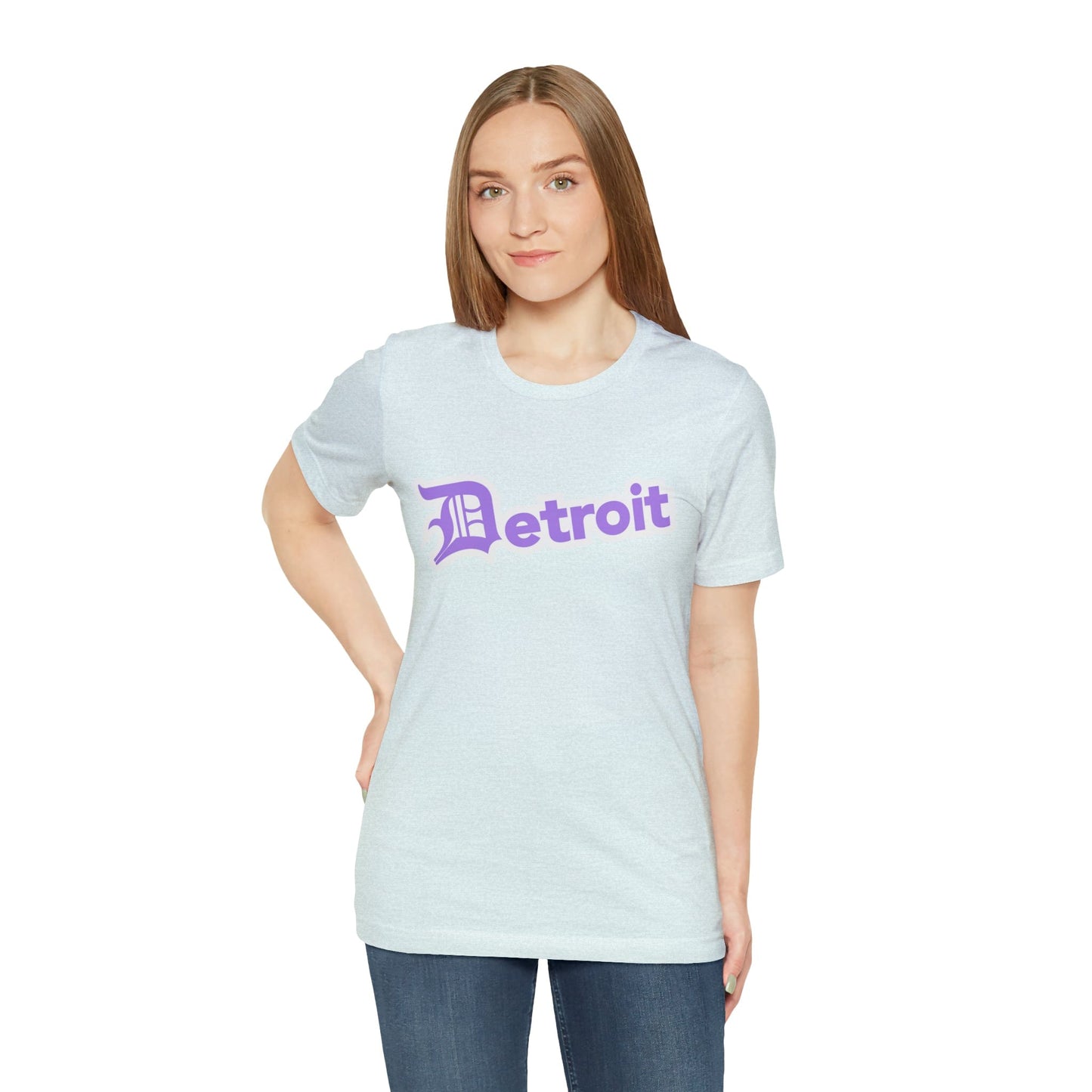 Detroit' T-Shirt (Lavender w/ Old English 'D') | Unisex Standard