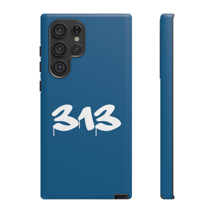 Detroit '313' Tough Phone Case (Blueberry Tag Font) | Samsung & Pixel Android