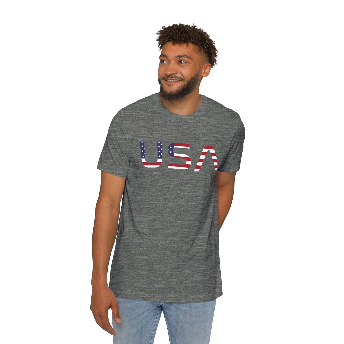 'USA' T-Shirt (Space Agency Flag Edition) | Made in USA