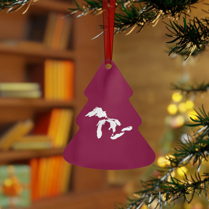 Great Lakes Christmas Ornament | Metal - Ruby Red