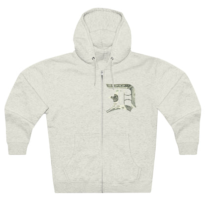 Detroit 'Old English D' Hoodie (Benjamins Edition) | Unisex Full Zip