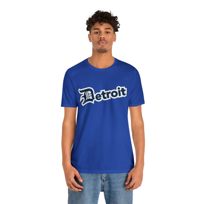 'Detroit' T-Shirt (Navy w/ Old English 'D') | Unisex Standard