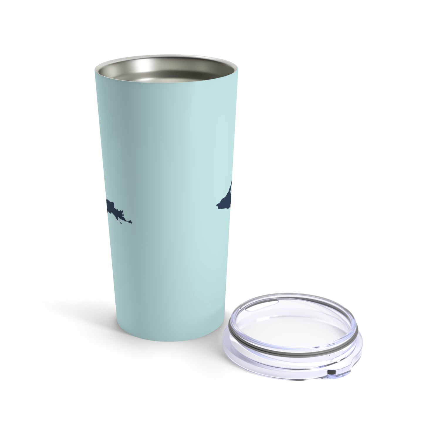 Michigan Upper Peninsula Tumbler (w/ UP Outline) | Cyan - 20oz