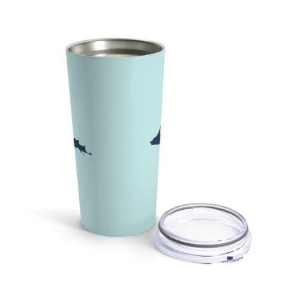 Michigan Upper Peninsula Tumbler (w/ UP Outline) | Cyan - 20oz