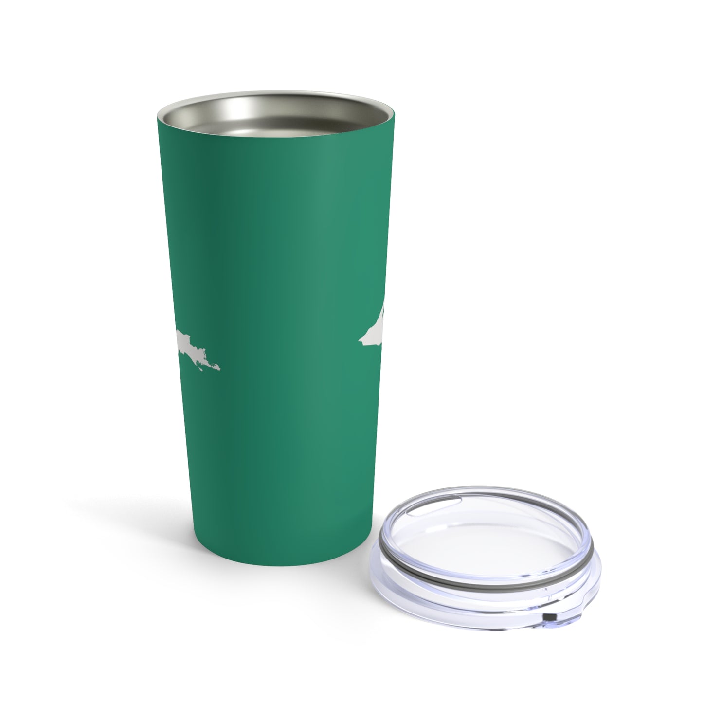 Michigan Upper Peninsula Tumbler (w/ UP Outline) | Emerald Green - 20oz