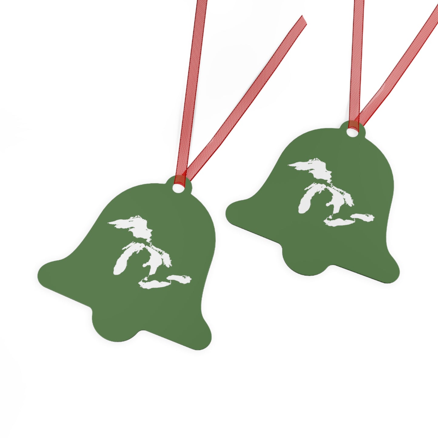 Great Lakes Christmas Ornament | Metal - Pine Green