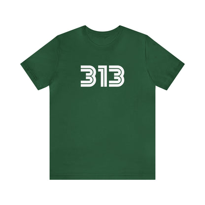 Detroit '313' T-Shirt (1970s Audiophile Font) | Unisex Standard Fit