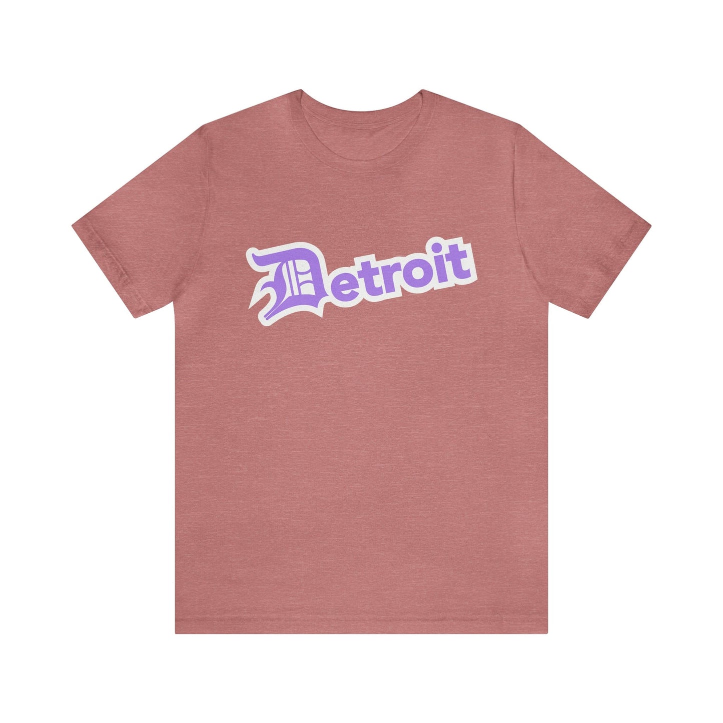 Detroit' T-Shirt (Lavender w/ Old English 'D') | Unisex Standard