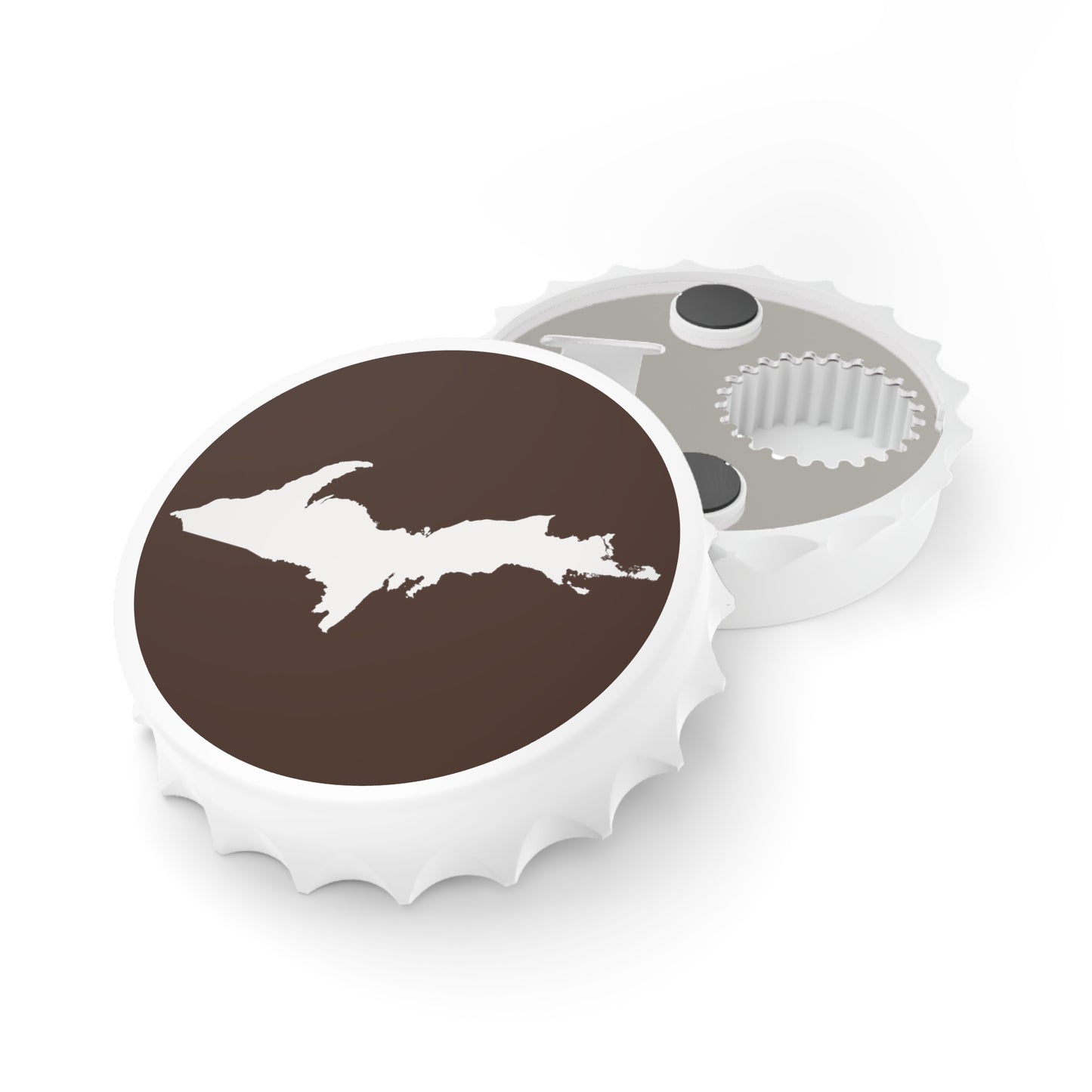 Michigan Upper Peninsula Bottle Opener (w/ UP Outline) | Hickory Color