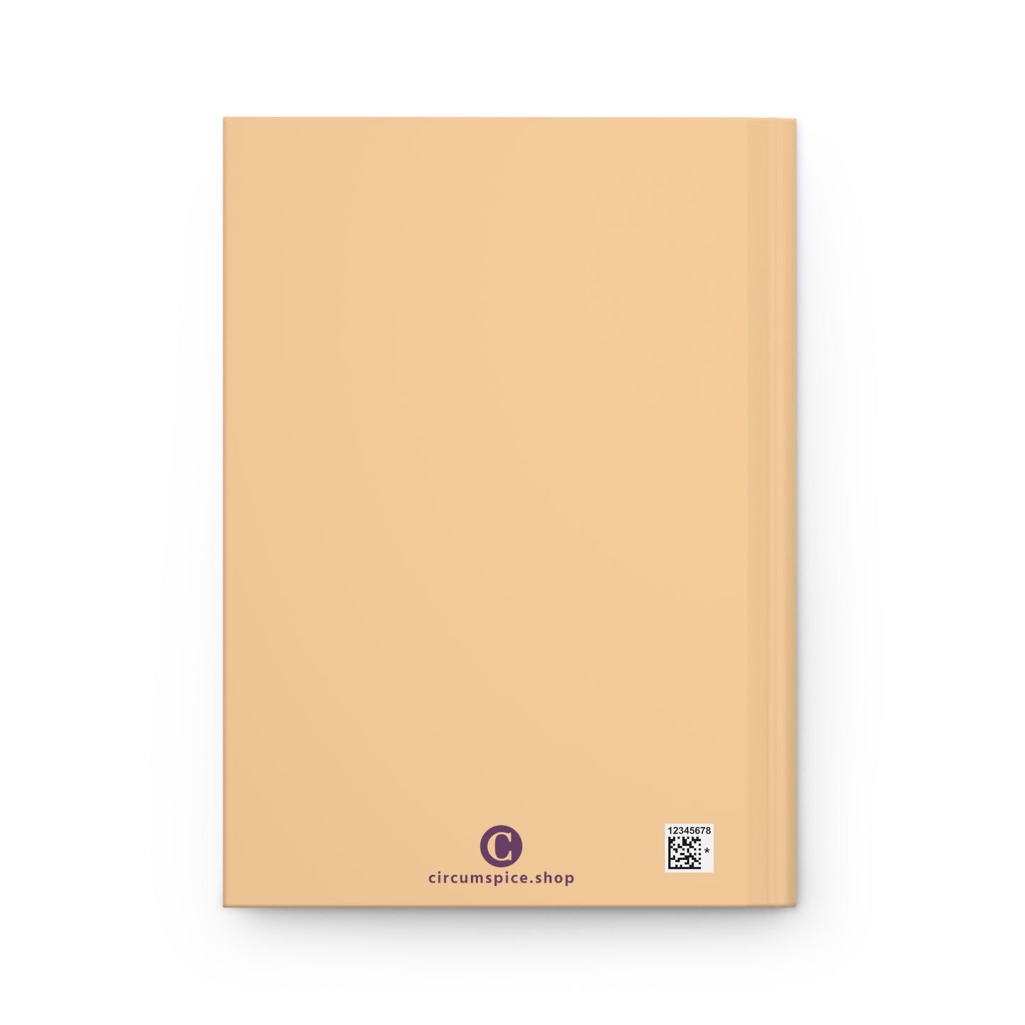 Michigan Upper Peninsula Hardcover Journal (Pale Apricot w/ Plum Outline) | Ruled - 150pgs