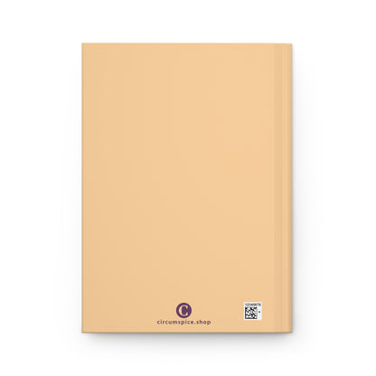 Michigan Upper Peninsula Hardcover Journal (Pale Apricot w/ Plum Outline) | Ruled - 150pgs