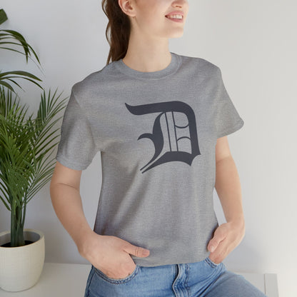 Detroit 'Old English D' T-Shirt (Iron Ore Grey) | Unisex Standard