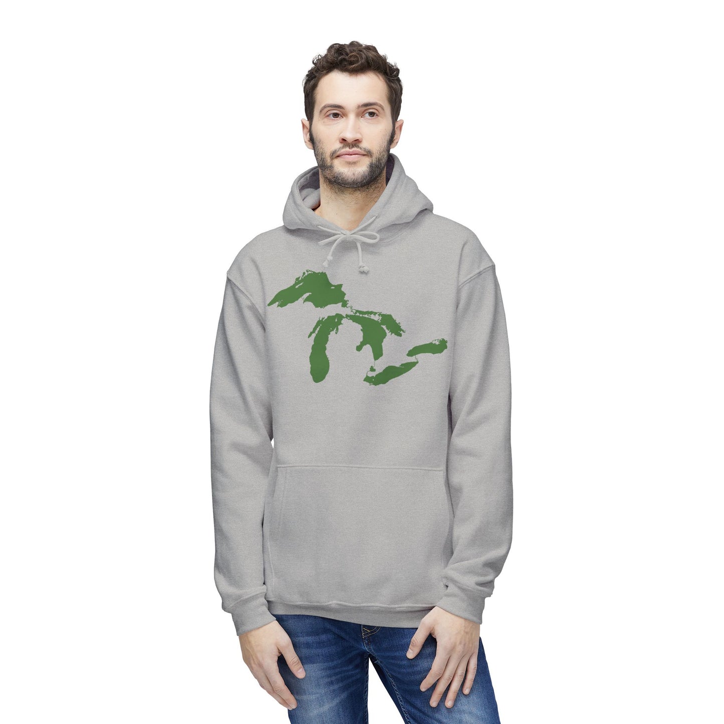 Great Lakes Ultrapremium Hoodie | Made in USA - Pine Green