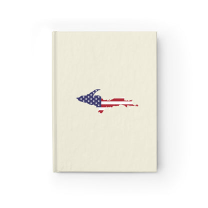 Michigan Upper Peninsula Blank Sketchbook (w/ UP USA Flag) | Ivory White