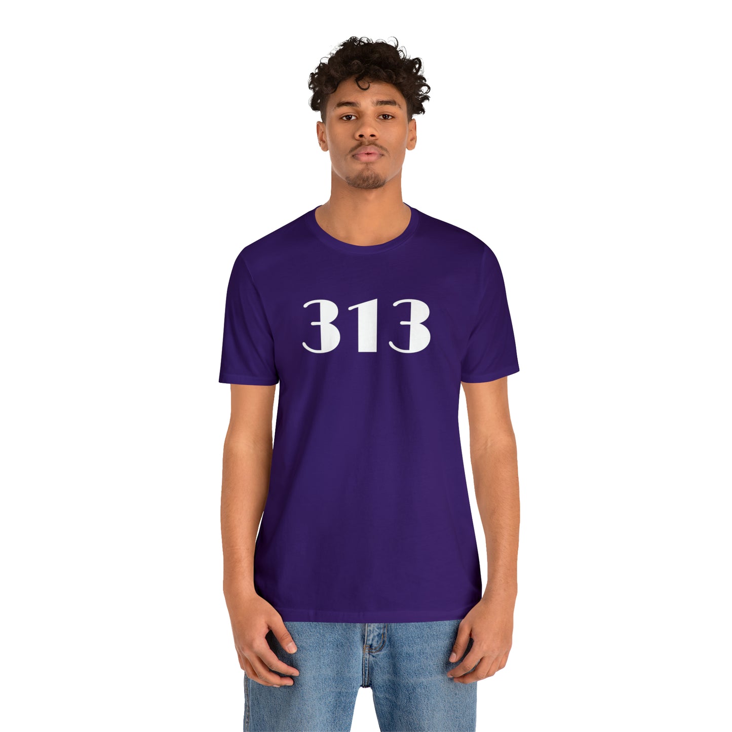 Detroit '313' T-Shirt (Art Deco Font) | Unisex Standard Fit